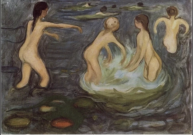 Ragazzi che fanno il bagno - 1897